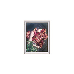 Güllerin İçinden - Kabartmalı, Ayna Çerçeveli Tablo