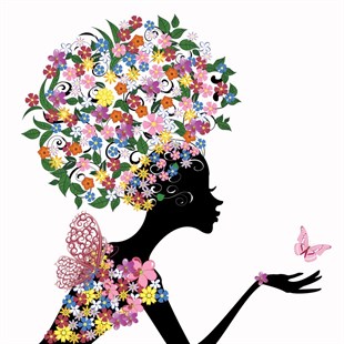 İlkbahar Kadını - Etnik Kanvas Tablo