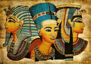 Mısır Firavunları - Etnik Kanvas Tablo